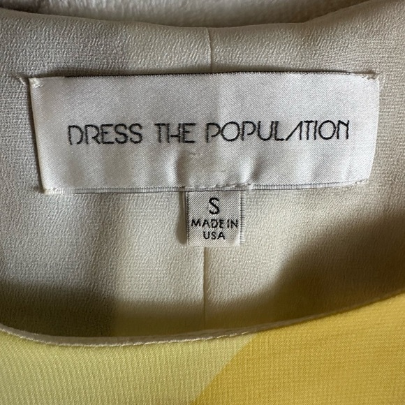 dress the population dress S Zigzag Lace-Up Coverup, 70s Style , Disco, Sequins - Picture 4 of 9